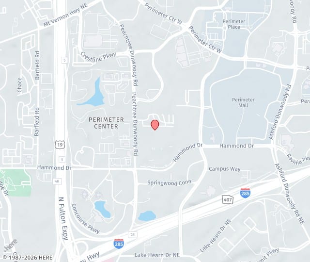 Location Map: 6111 Peachtree Dunwoody Road, Building E, Suite 201 Atlanta, Georgia 30328